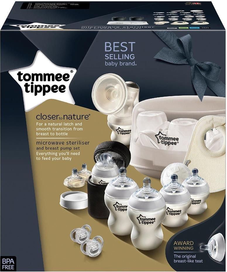 Tommee Tippee Butelka Laktator Sterylizator Zestaw - zdjęcie 2 Tommee Tippee Butelka Laktator Sterylizator Zestaw