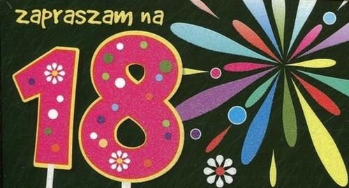 Zaproszenia Urodzinowe 18 Tka Fajerwerki 5szt Ceny I Opinie Ceneopl