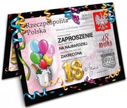 Zaproszenie Na 18 Stke Wzór 4 Ceny I Opinie Ceneopl