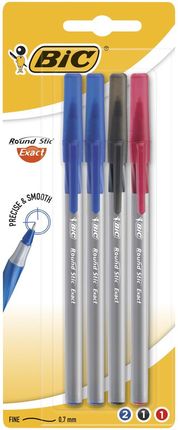 Bic Długopis Round Stick Exact Bi 4Szt Blister