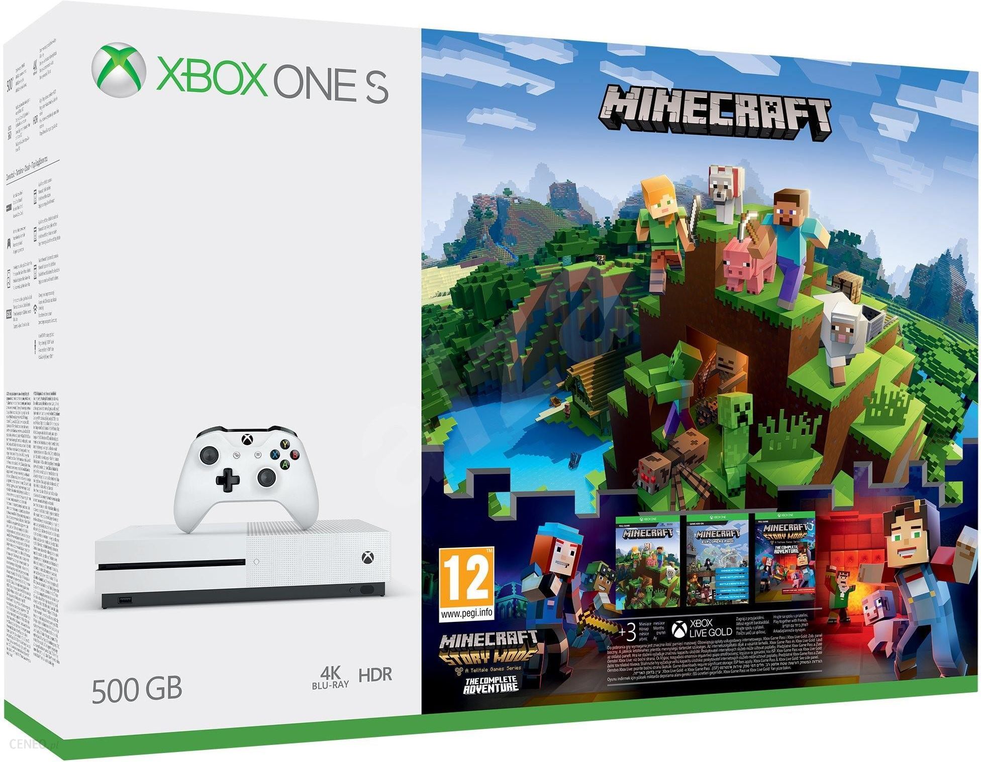 Xbox One S 500gb Minecraft Explorer S Pack Minecraft Story Mode Ceny I Opinie Ceneo Pl - roblox ps4 jak zainstalowaa