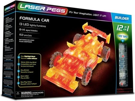 Laser Pegs 12 In 1 Formula Car 