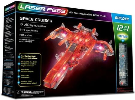 Laser Pegs 12 In 1 Space Cruiser 
