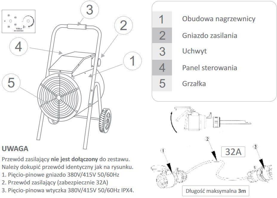 фото Теплова гармата Warmtec EWB-15