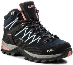 Zdjęcie Cmp Rigel Mid Wmn Trekking Shoes Wp 3Q12946 B. Niebieski Giada Brzoskwiniowy 92Ad - Łapy