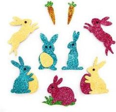 Zdjęcie craft Naklejki Brokat 3D Króliki 2 DPNB 024 - Wrocław