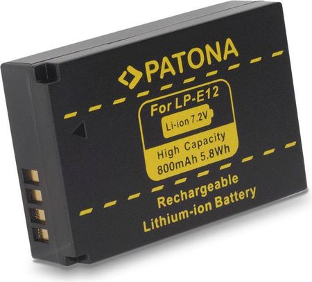 Patona Zamiennik Canon LPE12 800mAh Li-Ion pro (PT1141)