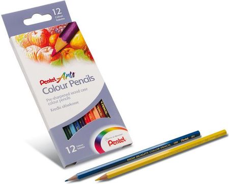 Kredki Pentel Ołówkowe 12 Kolorów
