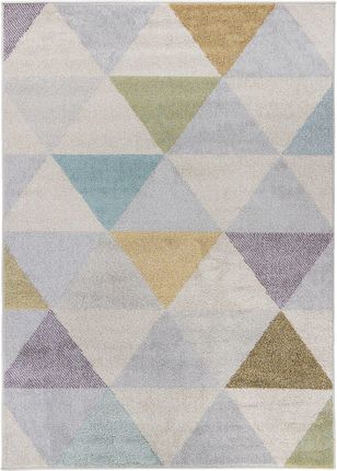 Nowoczesny dywan 80x150 kolorowy trójkąty