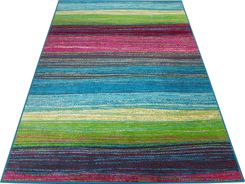 Zdjęcie Dywan Funky Top 80x120 Dor szmaragd kolorowy pasy - Lesko