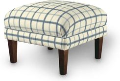Zdjęcie Dekoria Podnóżek Do Fotela Kratka Avinon Niebiesko Ecru 60 40 - Warszawa