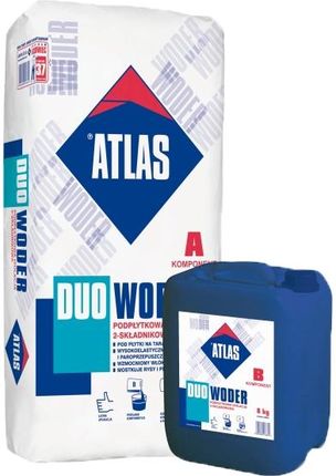 Atlas Hydroizolacja Dwuskładnikowa Woder Duo 32 Kg