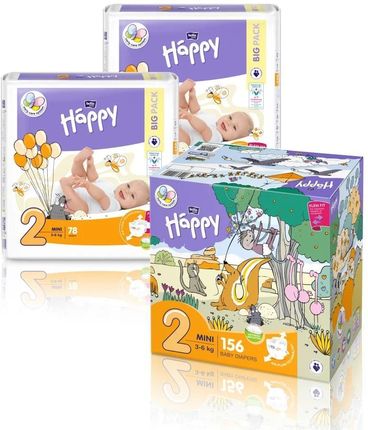 Bella Happy Mini 2 (3-6Kg) Box 156Szt