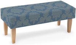 Zdjęcie Dekoria Ławka Damasco Niebieska 100X40X40 - Strzegom