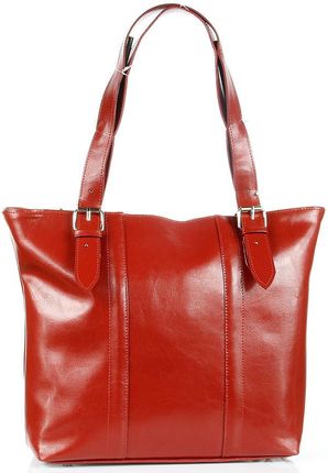 DAN-A T251 czerwona torebka skórzana elegancka - Czerwony