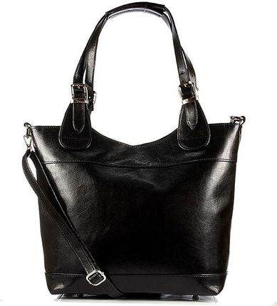 DAN-A T195B czarna torebka skórzana elegancka - czarny