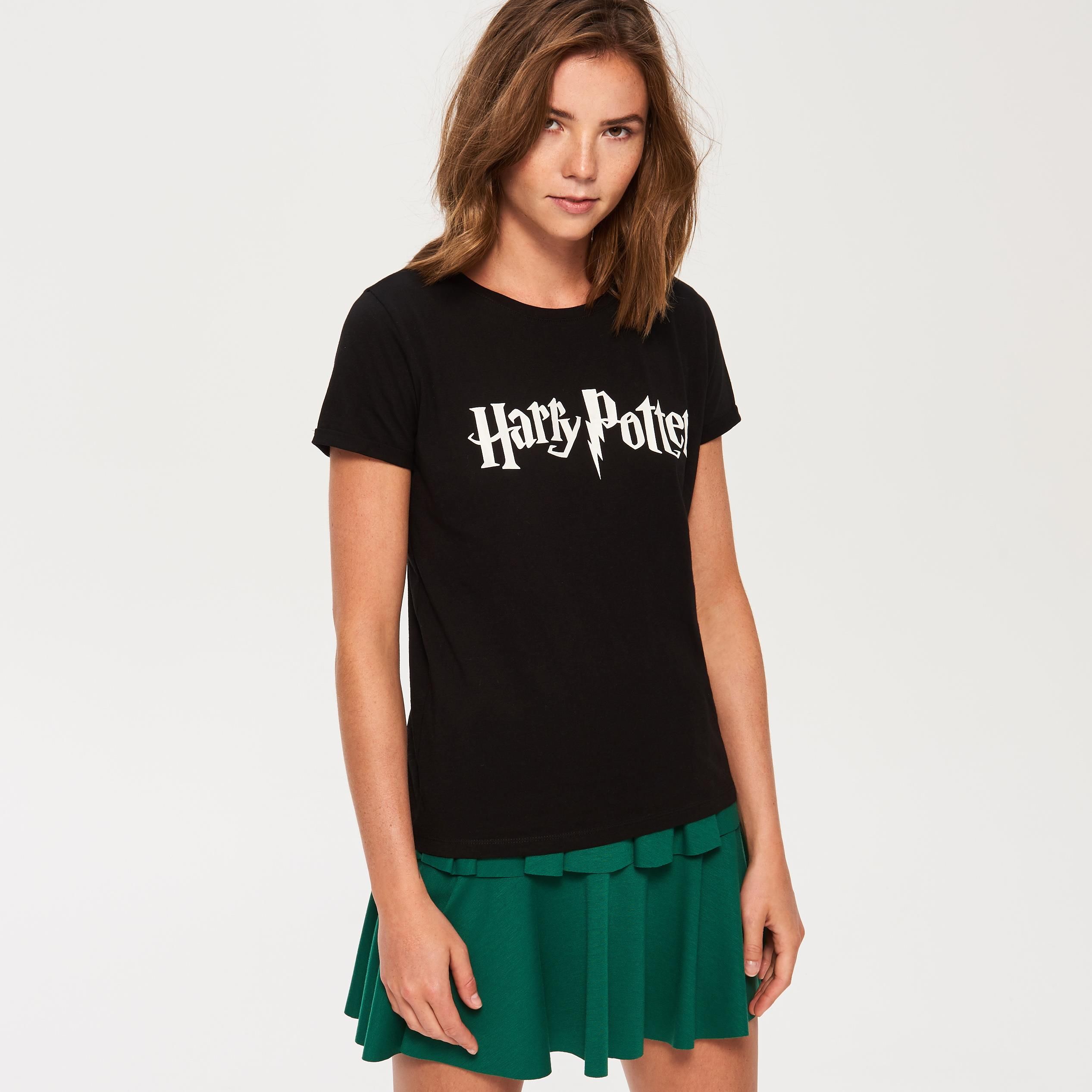 Sinsay - T-shirt harry potter - Czarny 