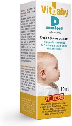 Vitbaby D Comfort krople dla niemowląt od 1 miesiąca życia 10ml
