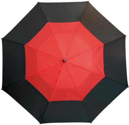 Parasol golf, MONSUN, czarny/czerwony - czarny / czerwony