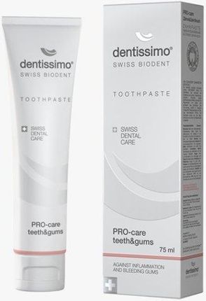 Dentissimo Pro-Care Tooth&Gums Wyjątkowa pasta dla osób po zabiegach u stomatologa noszących aparat ortodontyczny 75ml