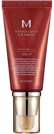 Missha Intensywnie Kryjący Krem Bb Z Filtrem Perfect Cover Bb Cream Spf 42 Pa++ 21 Light beige