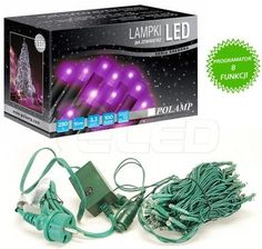 Polamp Lampki Choinkowe Led Z Programatorem Na Zewnątrz 100 Led 10Mb Fioletowe