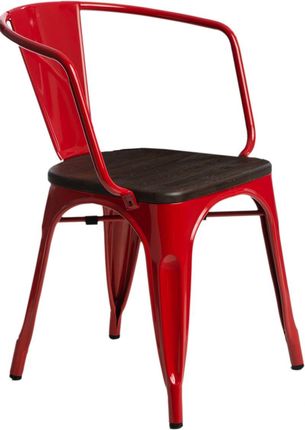 D2 Krzesło Paris Arms Wood Czerw Sosna Szczotkowana