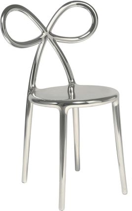 Qeeboo Ribbon Chair Metal Finish Single Pack Silver 80002Si S