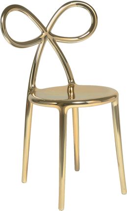 Qeeboo Ribbon Chair Metal Finish Single Pack Gold 80002Go S