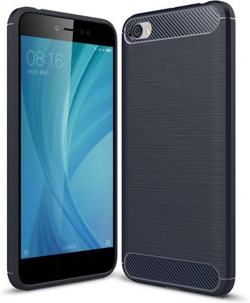 Hurtel Carbon Case Elastyczne Xiaomi Redmi Note 5A Niebieski