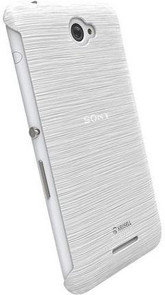 Krusell Frostcover Sony Xperia E4 Biały Przeźroczysty