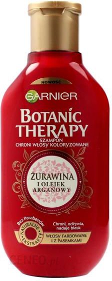 Garnier Botanic Therapy Żurawina I Olejek Arganowy Szampon Do Włosów Farbowanych I Z Pasemkami 250ml
