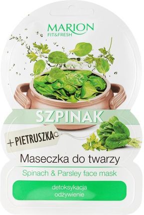 Marion Fit Fresh Spinach Parsley Face Mask ﻿﻿Maseczka do twarzy Szpinak + Pietrusza 9g