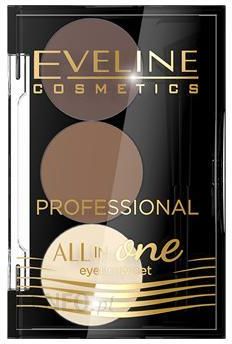 Eveline All In One Eyebrow Set Cienie Do Brwi Nr 02