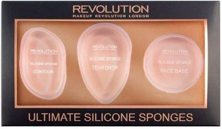 Makeup Revolution Ultimate Silicone Sponge Set Gąbki Do Makijażu 3szt