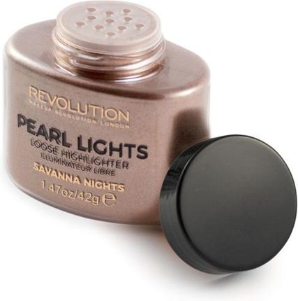 Makeup Revolution Pearl Lights Loose Highlighter Puder Sypki Rozświetlający Savana Nights 25g
