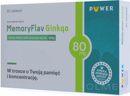 Tabletki PUWER POLSKA MemoryFlav Ginkgo 0,08 g 60 szt.