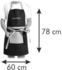 Tescoma Fartuch kuchenny GrandCHEF, czarny - zdjęcie 1 Tescoma Fartuch kuchenny GrandCHEF, czarny