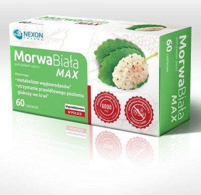 Nexon Pharma Morwa Biała MAX 60 tabl - zdjęcie 1 Nexon Pharma Morwa Biała MAX 60 tabl