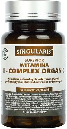 SINGULARIS SUPERIOR WITAMINA B-complex Organic 30 kaps