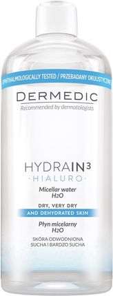 Dermedic Hydrain 3 Hialuro Płyn micelarny H2O 500ml