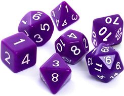 Zdjęcie Rebel Komplet kości RPG Matowe Fioletowe - Radzymin