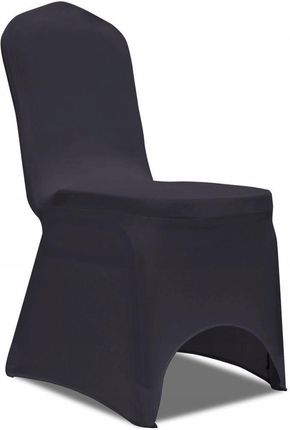 vidaXL Elastyczne pokrowce na krzesła antracytowe 4 szt.