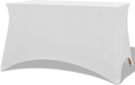 vidaXL Elastyczny pokrowiec na stół 183x76x74 cm 2 szt. białe
