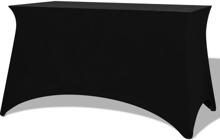 vidaXL Elastyczny pokrowiec na stół 183x76x74 cm 2 szt. czarny