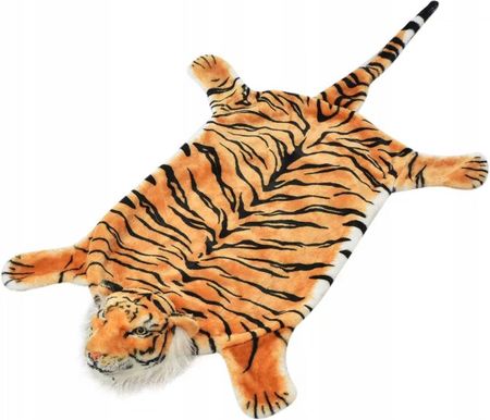 vidaXL Pluszowy dywan tygrys brązowy 144 cm