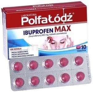POLFA ŁÓDŹ Ibuprofen Max 10 tabl
