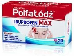 POLFA ŁÓDŹ Ibuprofen Max 20 tabl