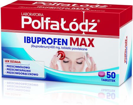 POLFA ŁÓDŹ Ibuprofen Max 50 tabl