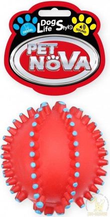 Pet Nova Zabawka Piłka jeżowa czerwona 10,5cm